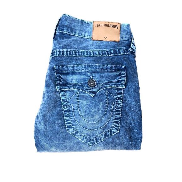 True Religion Jeans Size 32 GENO FLAP T Blue - Picture 4 of 9